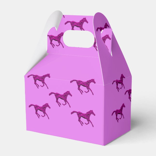 Ballotins Fête Occidentale Favoriser Ou Boîte Cadeau Chevaux (Verso)