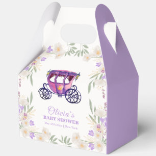 Ballotins Fête Prénatale Fille Carrosse Princesse Floral Pas