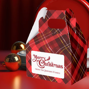 Ballotins Fête traditionnelle Joyeux Noël Rouge Plaid Person
