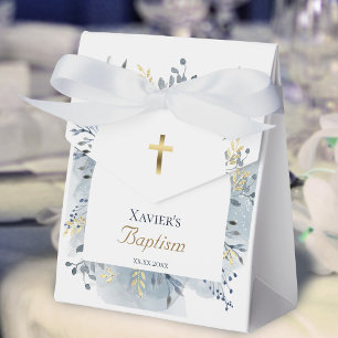Ballotins feuillage aquarelle Baptême