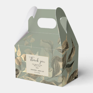 Ballotins Feuille sauvage Sage Green Floral Mariage