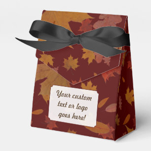 Ballotins Feuilles d'automne avec couleur et texte personnal