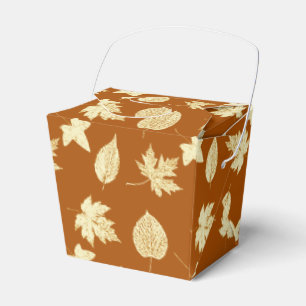 Ballotins Feuilles d'automne - rouille brun et crème