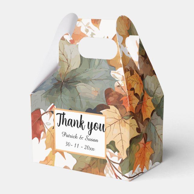 Ballotins Feuilles d'automne Thanksgiving (Verso)