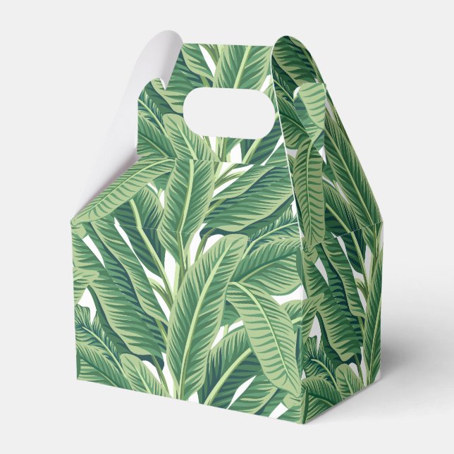 Ballotins Feuilles de bananes tropicales vertes (Verso)