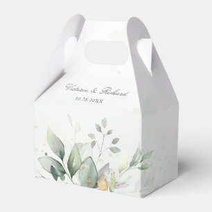 Ballotins Feuilles dorées de verdure d'eucalyptus Merci