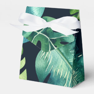 Ballotins Feuilles tropicales vertes Élégant cadeau de maria