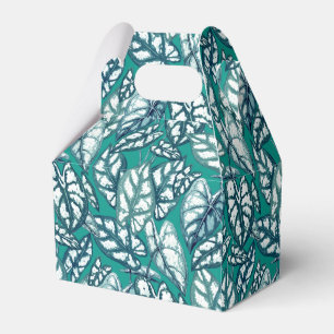 Ballotins Feuilles tropicaux Turquoises bleus