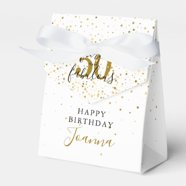 Ballotins Fierce et fabuleux Anniversaire Or et Noir (Verso)