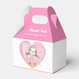 Ballotins Fille Baby shower Pink Pingouin animal