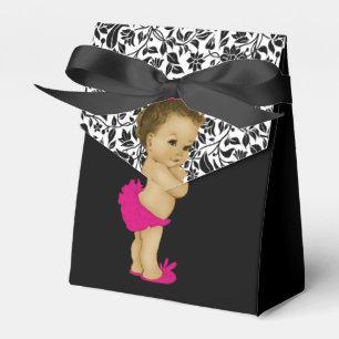 Ballotins Fille Bébée afro-américaine rose chaud