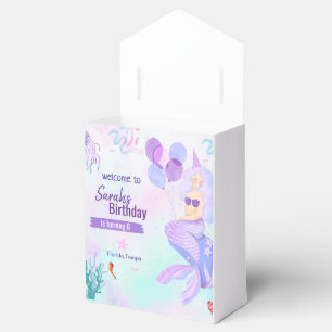 Ballotins fille d'anniversaire thème sirène personnalisé vio