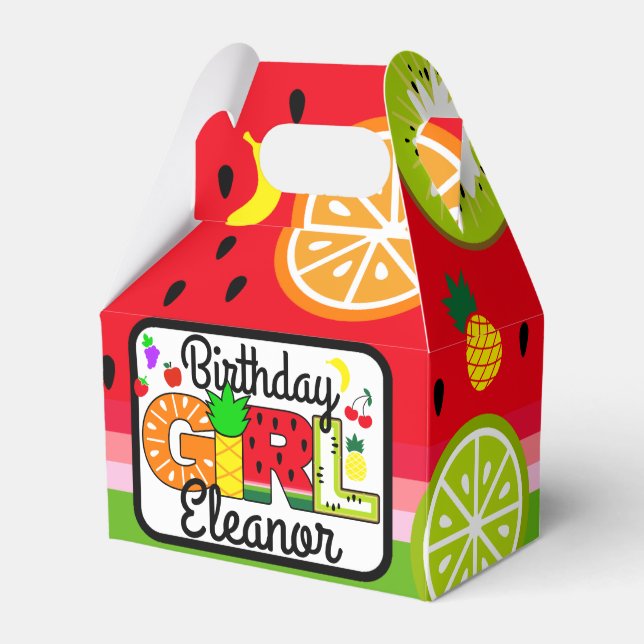 Ballotins Fille d'anniversaire Twotti Fruitti | Fruit Tuitti (Verso)