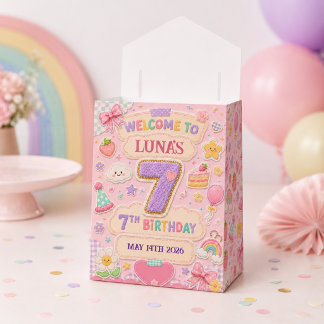Ballotins Fille de 7 ans pour une fête d'anniversaire arc-en