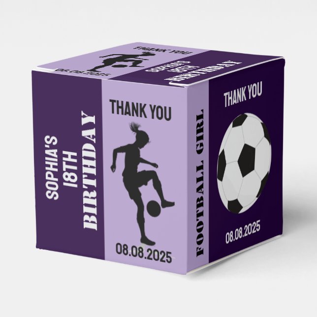 Ballotins Fille de football, cadeau de joueur de football, A (Verso)
