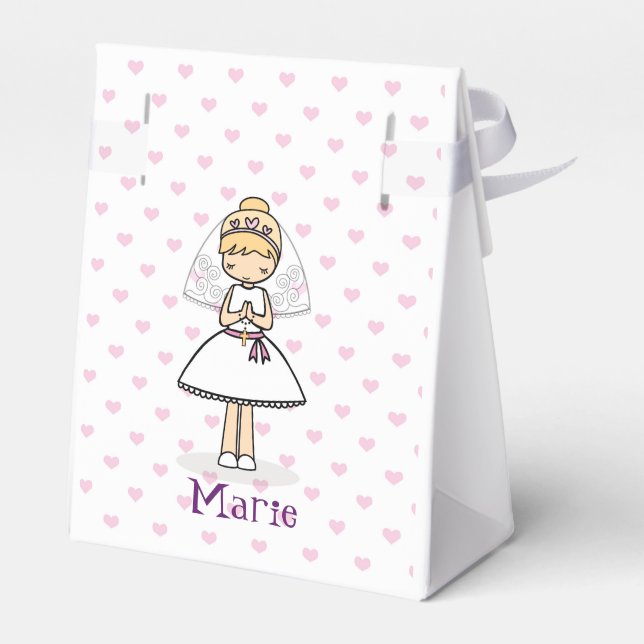 Ballotins Fille de la première communion personnalisée (Arrière)