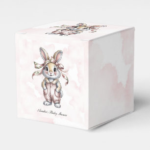 Ballotins Fille de lapin floral mignon Baby Shower