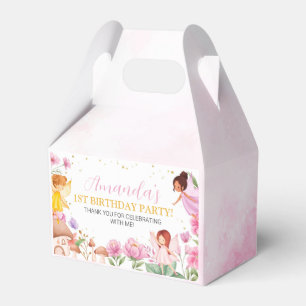 Ballotins Fille Fée Rose Floral Ballotin d'anniversaire