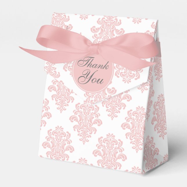 Ballotins Fille rose Damas personnalisé (Verso)