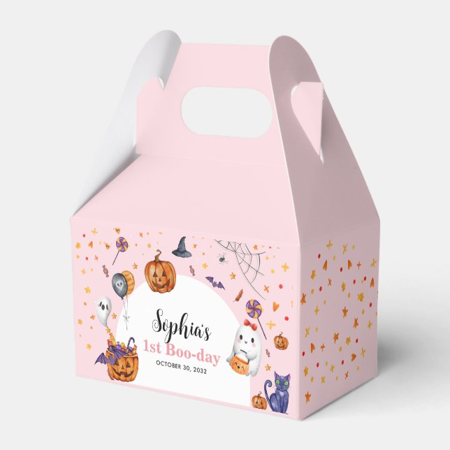 Ballotins Fille rose Éffrayant Halloween Boo-day Anniversair (Verso)