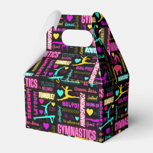 Ballotins Filles colorées Gymnastique Glossaire Typographie