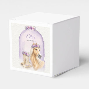 Ballotins Filles Fleuris Violet Cheval Anniversaire