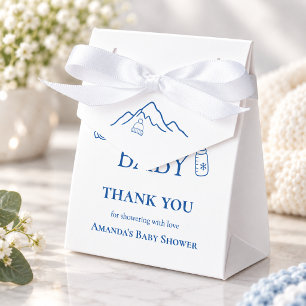 Ballotins Filleul Bleu d'Hiver Ski Vous Bientôt Baby Shower
