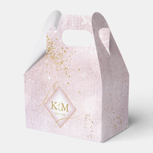 Ballotins Fine Lines Gold Abstrait Mariage V3 Mauve ID867 (Verso)