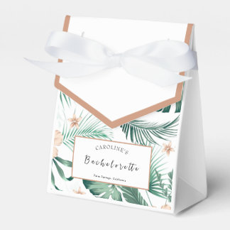 Ballotins Flacon de bachelorette tropicale de corail vibrant