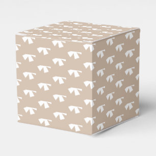Ballotins Flacons de neige blanc étoile motif beige beige ca