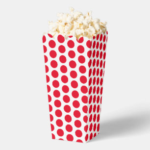 Ballotins Flacons de neige blanc rouge, cadeau pois