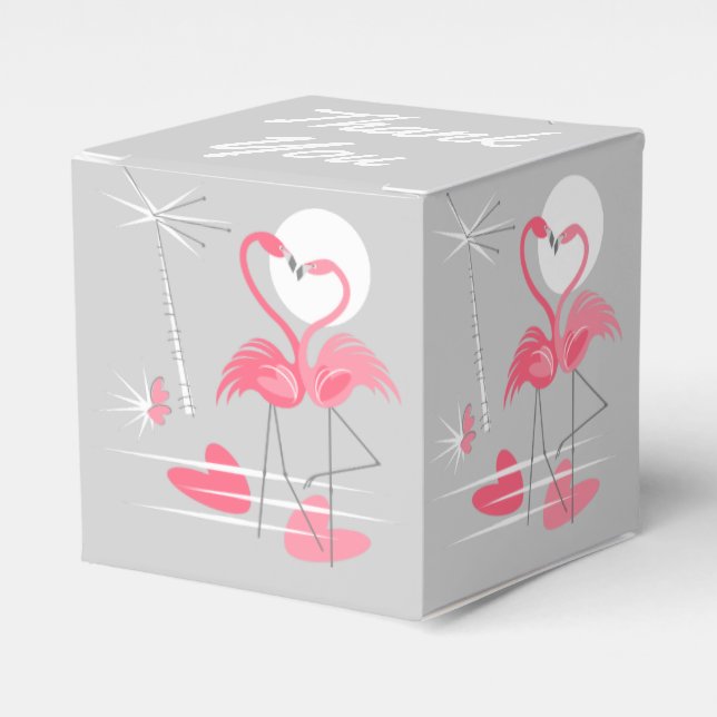 Ballotins Flamant rose Love ballotin Merci classique (Verso)