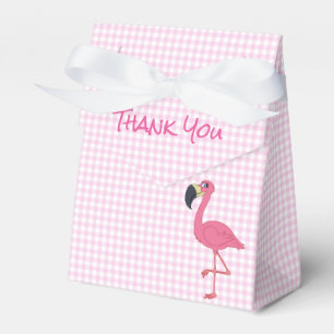 Ballotins Flamant rose rose et chèques Ballotin de tente
