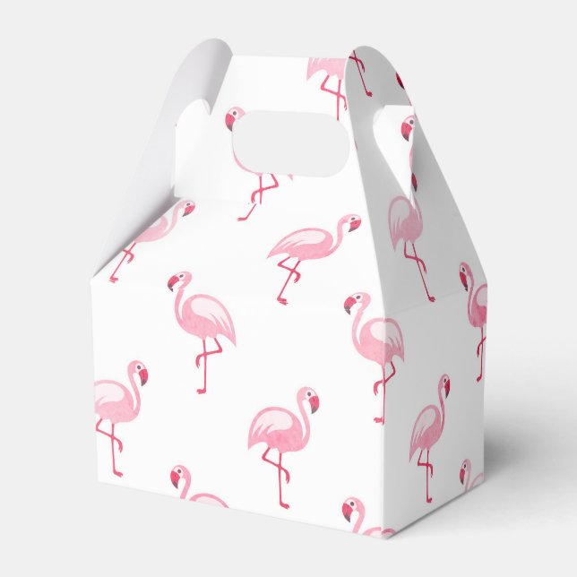 Ballotins Flamant rose rose Motif de fête d'anniversaire (Arrière)