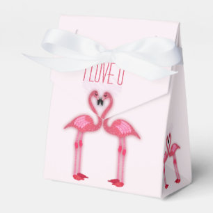 Ballotins flamants roses - Je vous aime - ballotin