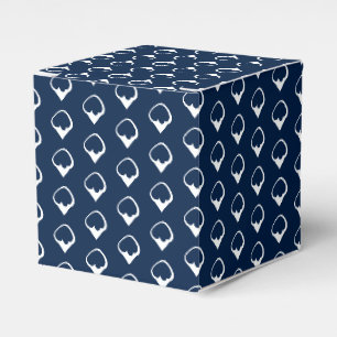 Ballotins Flambeaux de neige blanc bleu marine cadeau