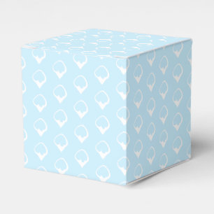 Ballotins Flèche blanche neige cadeau bleu pâle