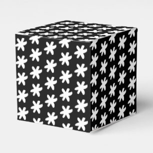 Ballotins Flèches de neige blanche motif cadeau noir