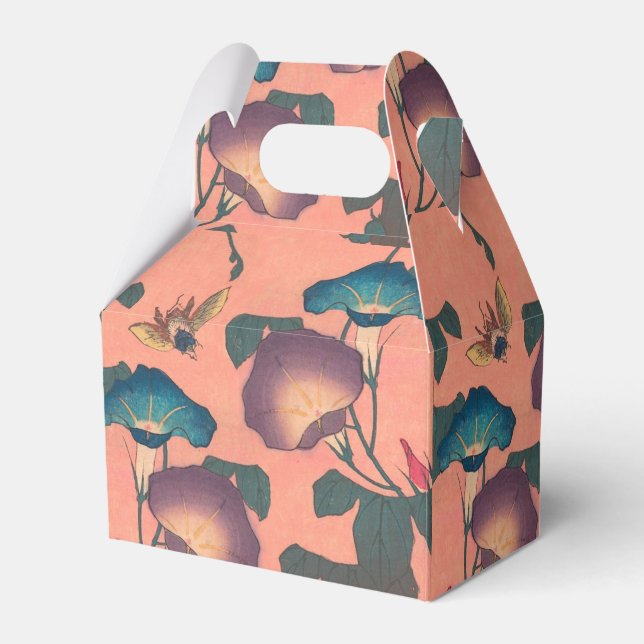 Ballotins Fleur d'abeille rose classique Hokusai Art (Verso)