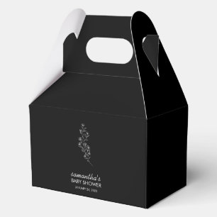 Ballotins Fleur d'art en ligne noire élégante cadeau