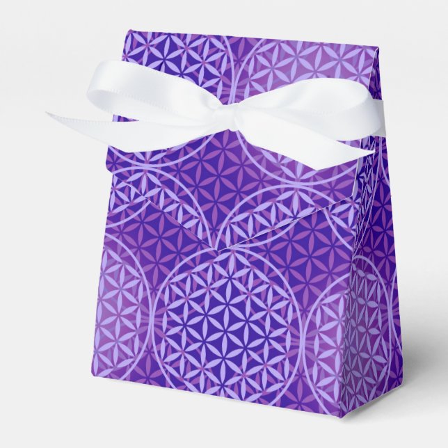 Ballotins Fleur de vie - motif de timbre - violet (Verso)