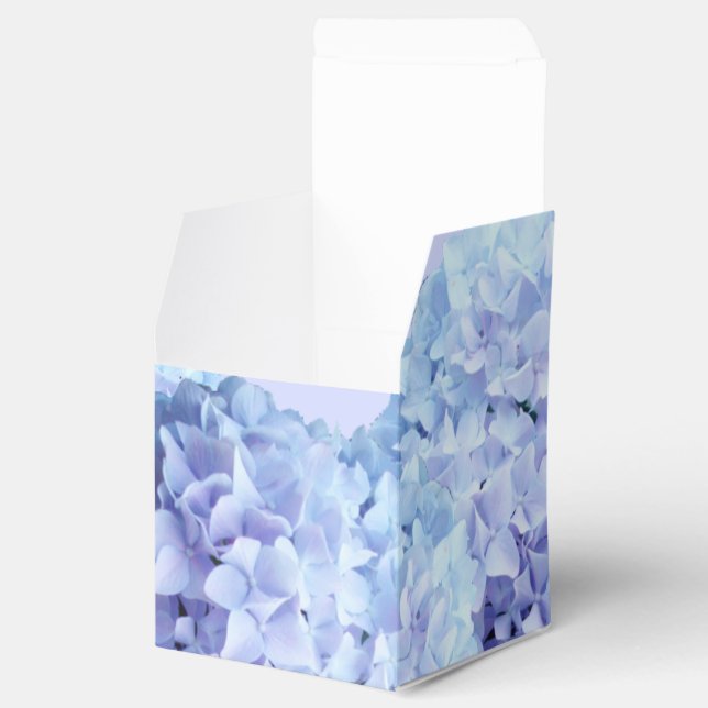 Ballotins Fleur d'hortensia bleu violet joli (Ouvert)