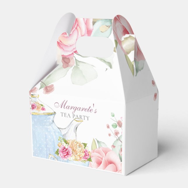 Ballotins Fleur Personnalisée Tea Party (Verso)