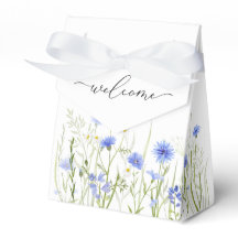 Fleur sauvage bleu Mariage Accueil