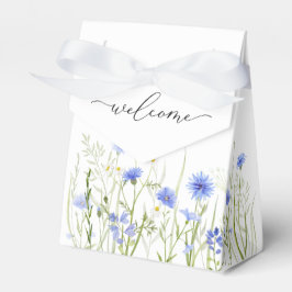 Ballotins Fleur sauvage bleu Mariage Accueil