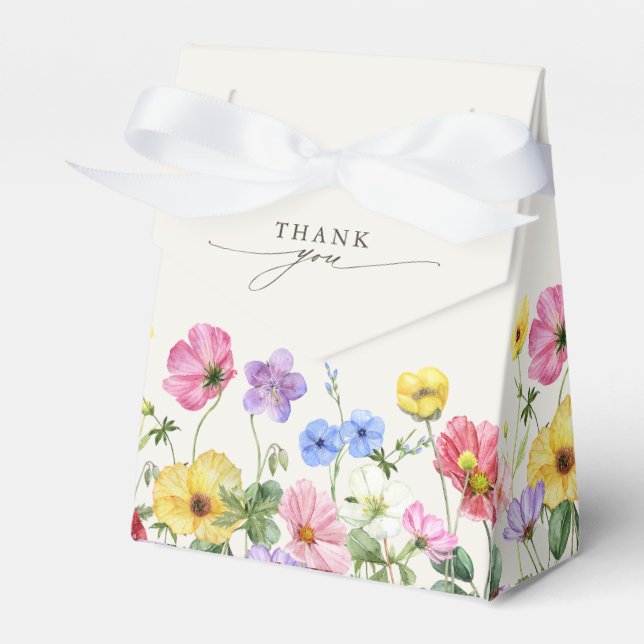Ballotins Fleur sauvage Rustic Chic Floral Mariage campagnar (Verso)