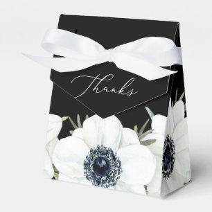 Ballotins Fleurs à l'aquarelle noir et blanc