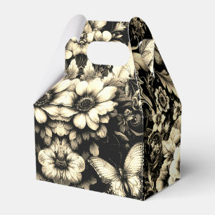 Ballotins Fleurs Antiques Dorées avec Papillons