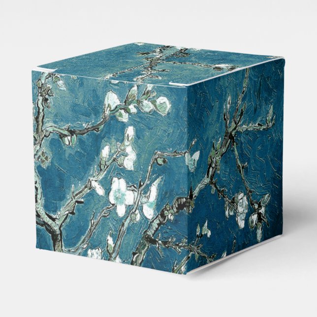 Ballotins Fleurs d'amandier de Van Gogh : Sarcelle foncée (Verso)