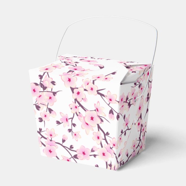 Ballotins Fleurs de cerisier rose blanc Floral (Verso)
